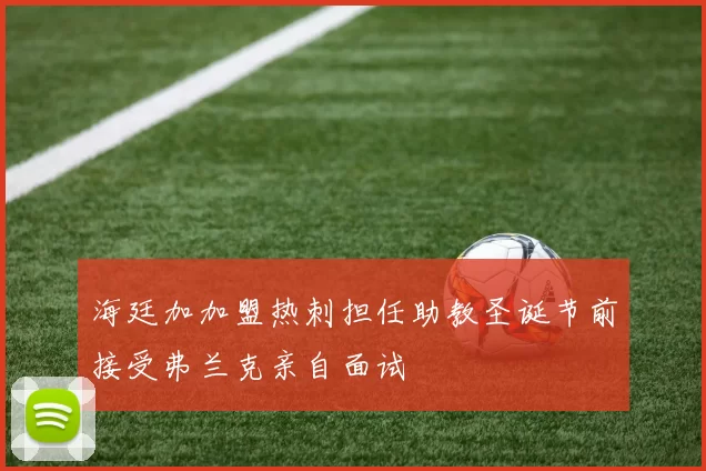 海廷加加盟热刺担任助教圣诞节前接受弗兰克亲自面试